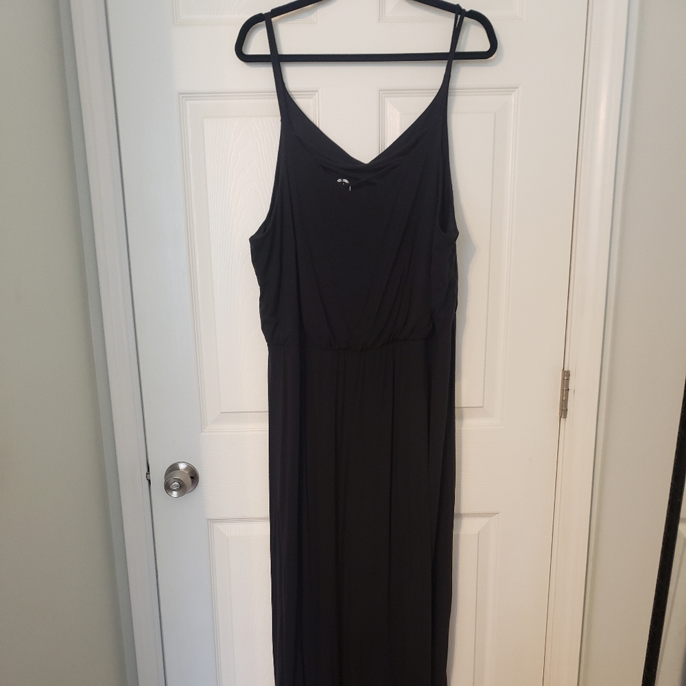 Black maxi dress
